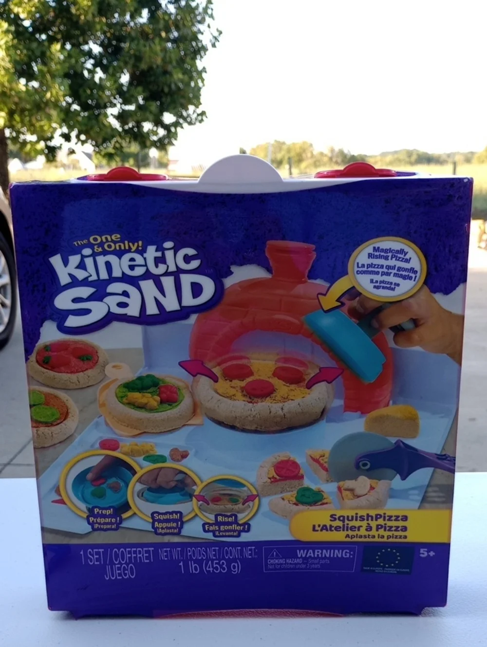 Kinetic Sand Squish Pizza Kids Toy - Colorful Playset New
